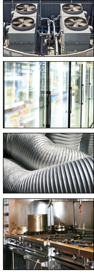 HVAC, refrigeration, commercial stove, air ducts